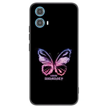 Picasee silikonski črni ovitek za Motorola Moto G34 5G - Diamanty Purple