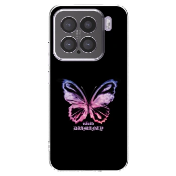Picasee silikonski prozorni ovitek za Xiaomi 15 - Diamanty Purple