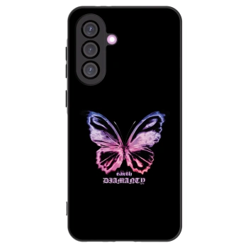 Picasee silikonski črni ovitek za Samsung Galaxy A56 5G A566B - Diamanty Purple