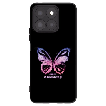 Picasee silikonski črni ovitek za Honor X8c - Diamanty Purple