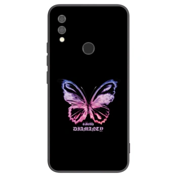 Picasee silikonski črni ovitek za Xiaomi Redmi Note 7 - Diamanty Purple