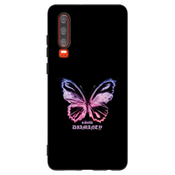 Picasee silikonski črni ovitek za Huawei P30 - Diamanty Purple
