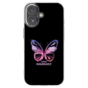 Picasee silikonski prozorni ovitek za Apple iPhone 17 - Diamanty Purple