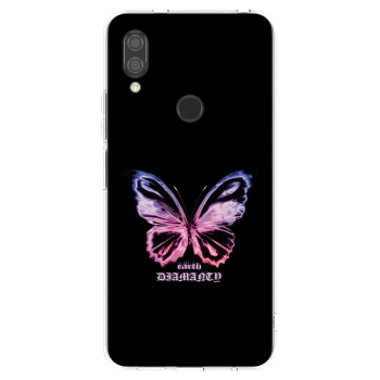 Picasee silikonski prozorni ovitek za Xiaomi Redmi 7 - Diamanty Purple