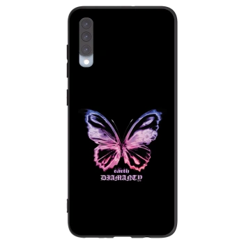 Picasee silikonski črni ovitek za Samsung Galaxy A70 A705F - Diamanty Purple