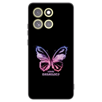 Picasee silikonski črni ovitek za Motorola Moto G86 5G - Diamanty Purple