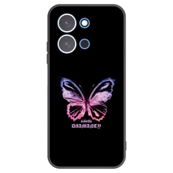 Picasee silikonski črni ovitek za Xiaomi Redmi 15C 4G - Diamanty Purple