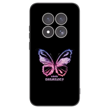 Picasee silikonski črni ovitek za Xiaomi Redmi Note 15 Pro 4G - Diamanty Purple