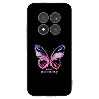 Picasee silikonski prozorni ovitek za Xiaomi Redmi Note 15 Pro+ - Diamanty Purple