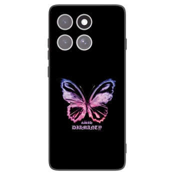 Picasee silikonski črni ovitek za Motorola Edge 60 Fusion - Diamanty Purple