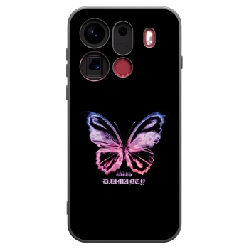 Picasee silikonski črni ovitek za OPPO Find X9 Pro - Diamanty Purple