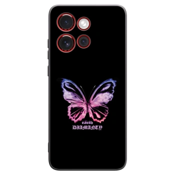Picasee silikonski črni ovitek za Motorola Edge 60 Neo 5G - Diamanty Purple