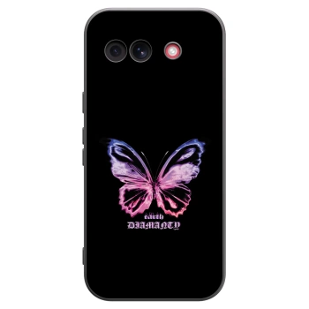 Picasee silikonski črni ovitek za Google Pixel 10a - Diamanty Purple