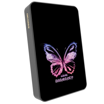 Picasee Prenosna baterija z MagSafe 10 000 mAh Siva - Diamanty Purple