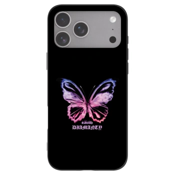 Picasee silikonski črni ovitek za Apple iPhone 18 Pro Max - Diamanty Purple