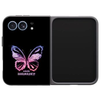 Picasee silikonski črni ovitek za Apple iPhone Duo - Diamanty Purple