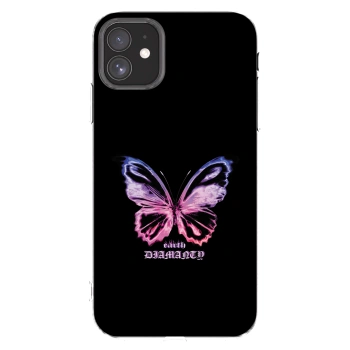 Picasee silikonski prozorni ovitek za Apple iPhone 11 - Diamanty Purple