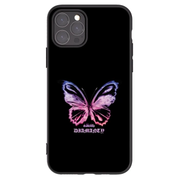 Picasee silikonski črni ovitek za Apple iPhone 11 Pro - Diamanty Purple