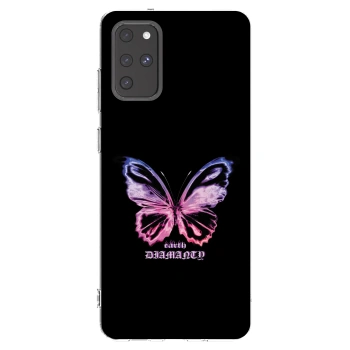 Picasee silikonski prozorni ovitek za Samsung Galaxy S20+ G985F - Diamanty Purple