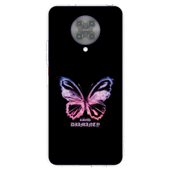 Picasee silikonski prozorni ovitek za Xiaomi Poco F2 Pro - Diamanty Purple