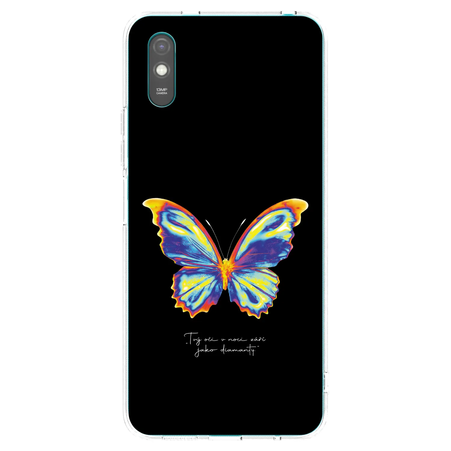 Picasee silikonski prozorni ovitek za Xiaomi Redmi 9A - Diamanty Black