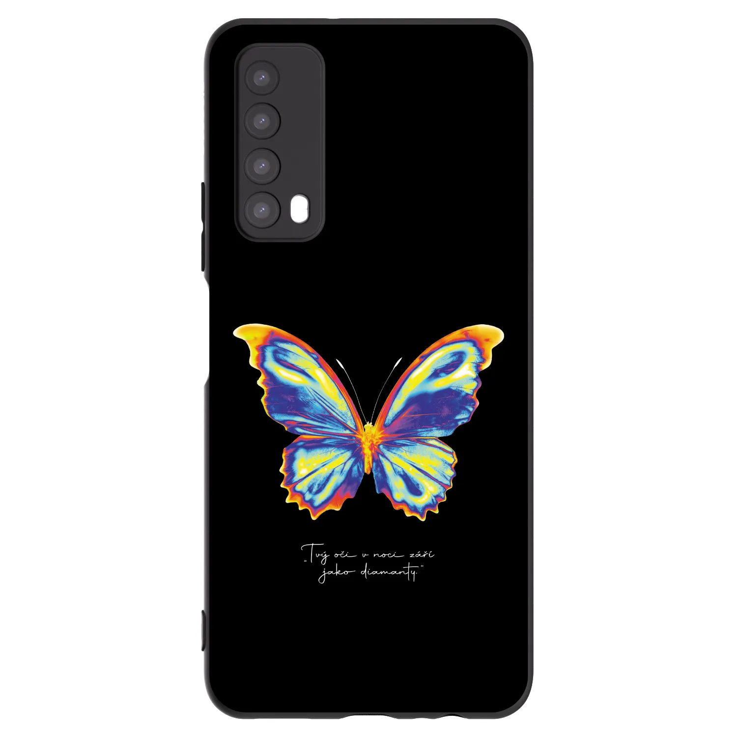 Picasee silikonski črni ovitek za Huawei P Smart 2021 - Diamanty Black