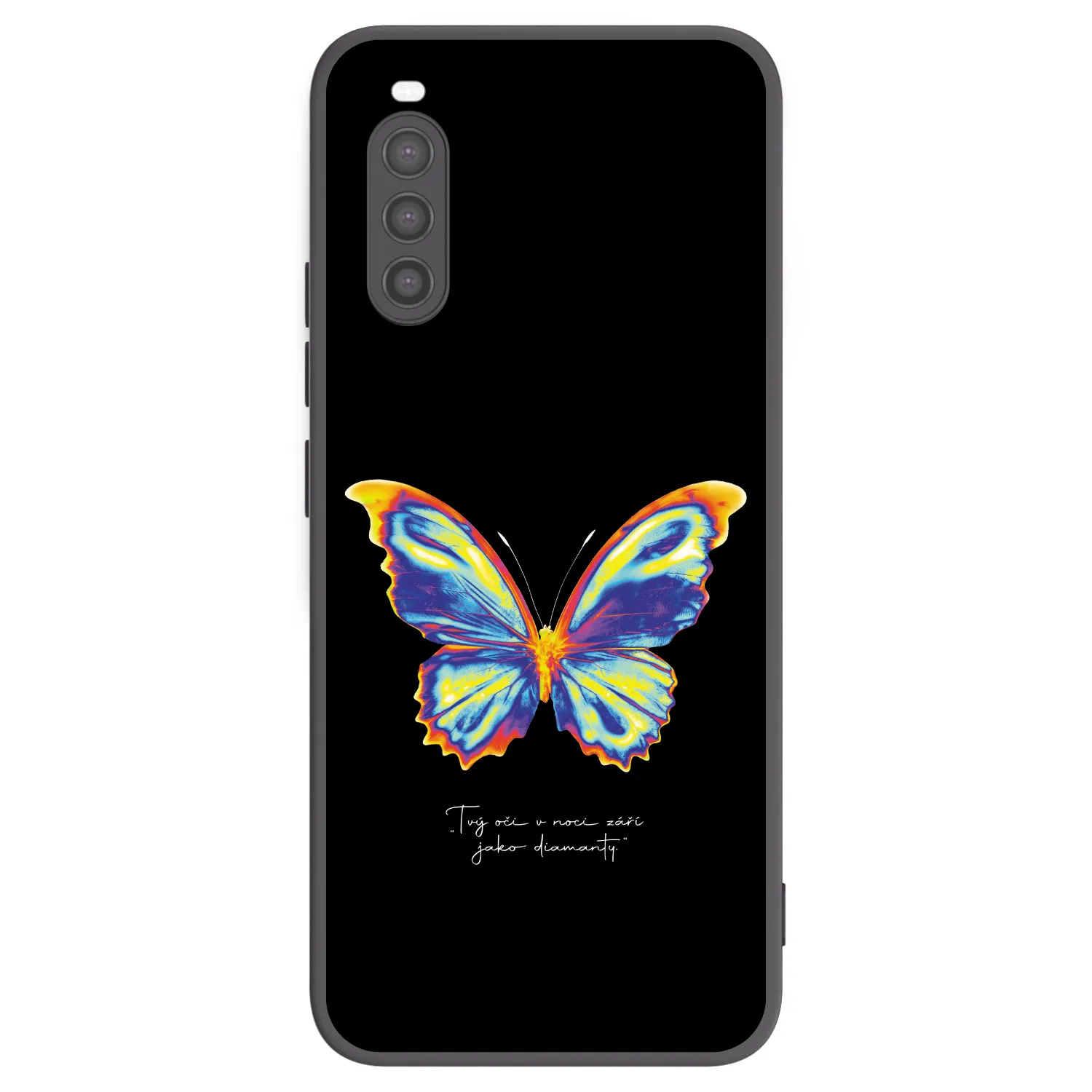 Picasee silikonski črni ovitek za Sony Xperia 10 II - Diamanty Black