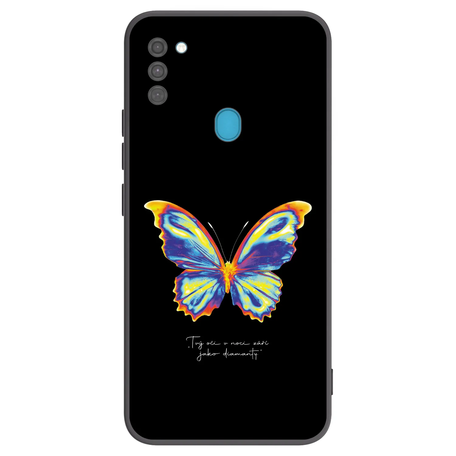 Picasee silikonski črni ovitek za Samsung Galaxy M11 - Diamanty Black