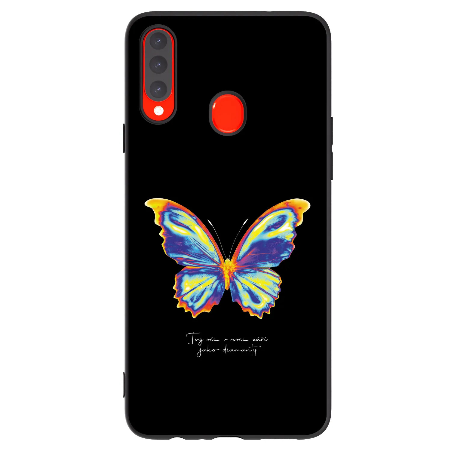 Picasee silikonski črni ovitek za Samsung Galaxy A20s - Diamanty Black