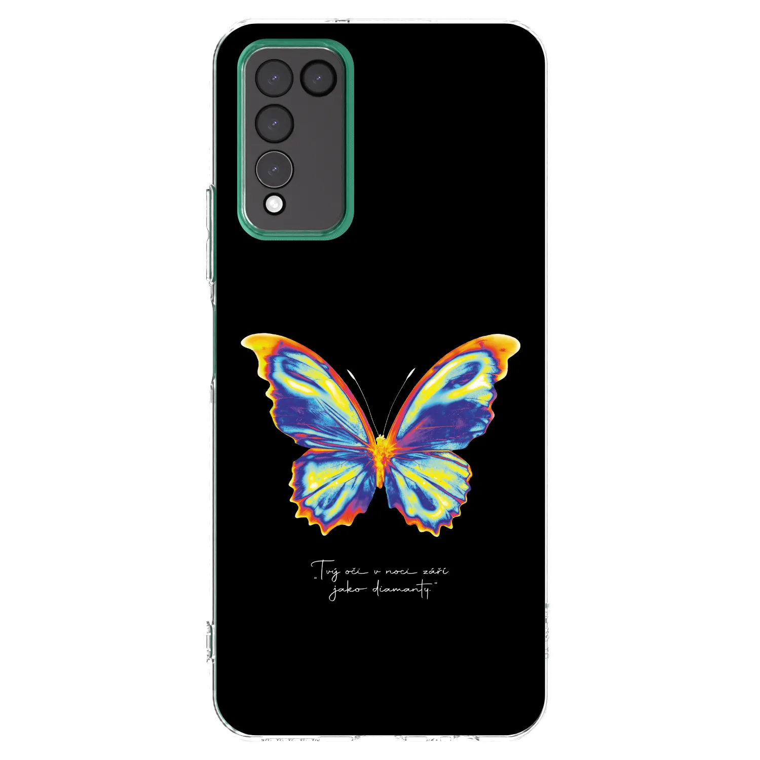 Picasee silikonski prozorni ovitek za Honor 10X Lite - Diamanty Black