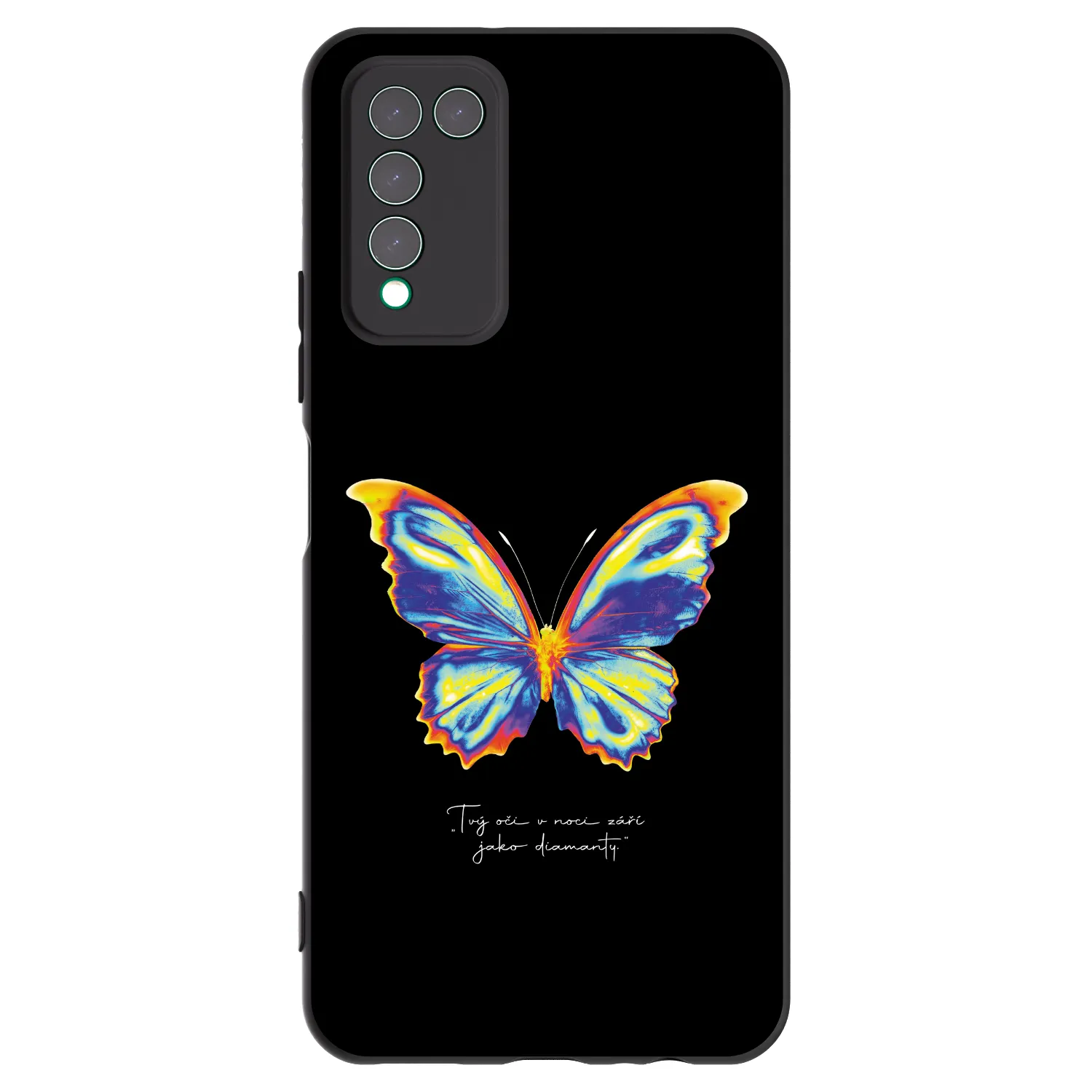 Picasee silikonski črni ovitek za Honor 10X Lite - Diamanty Black