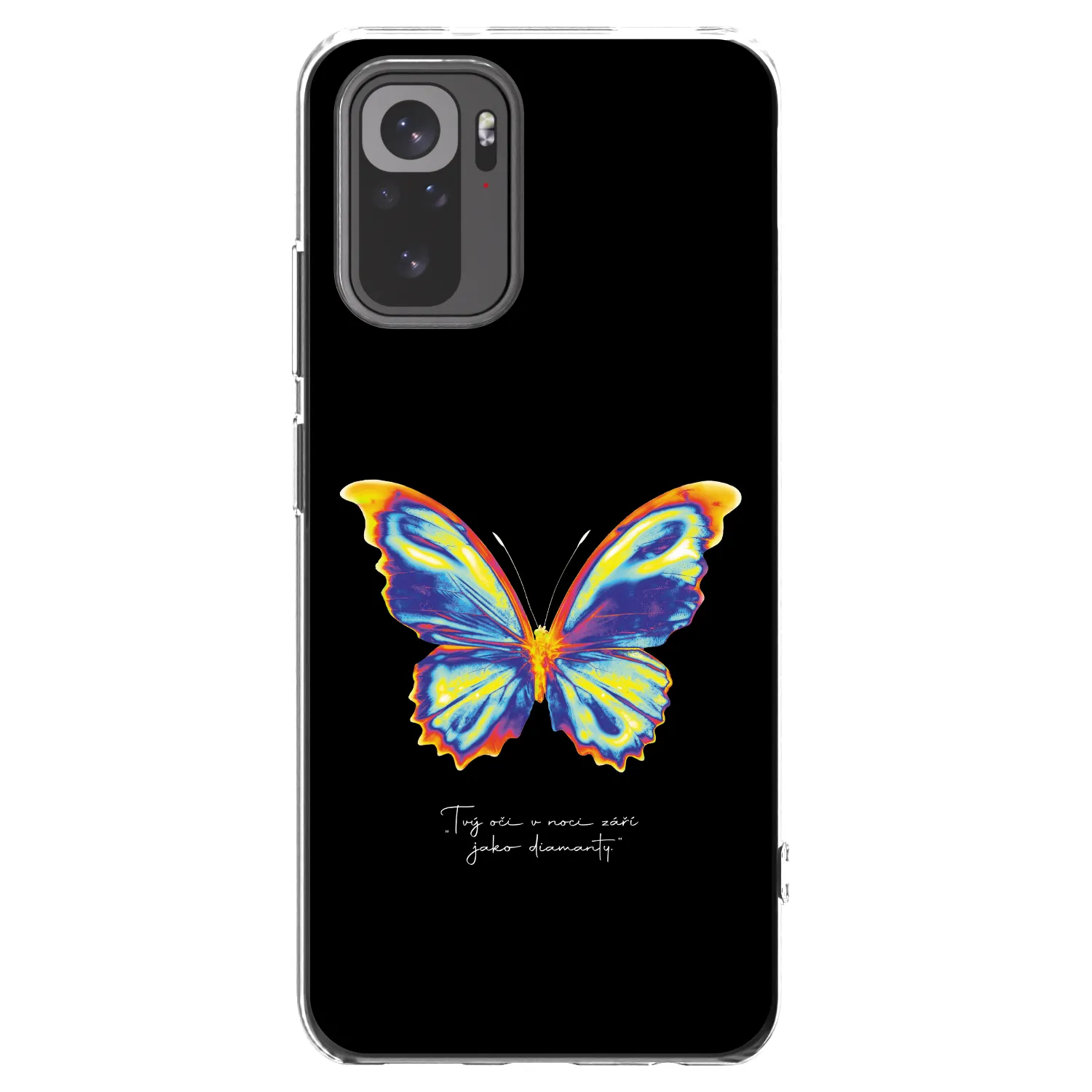 Picasee silikonski prozorni ovitek za Xiaomi Redmi Note 10 - Diamanty Black