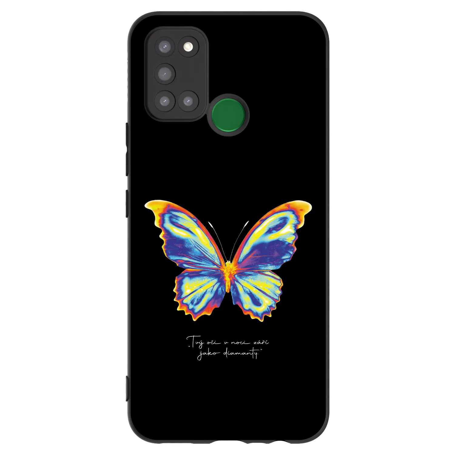 Picasee silikonski črni ovitek za Realme 7i - Diamanty Black