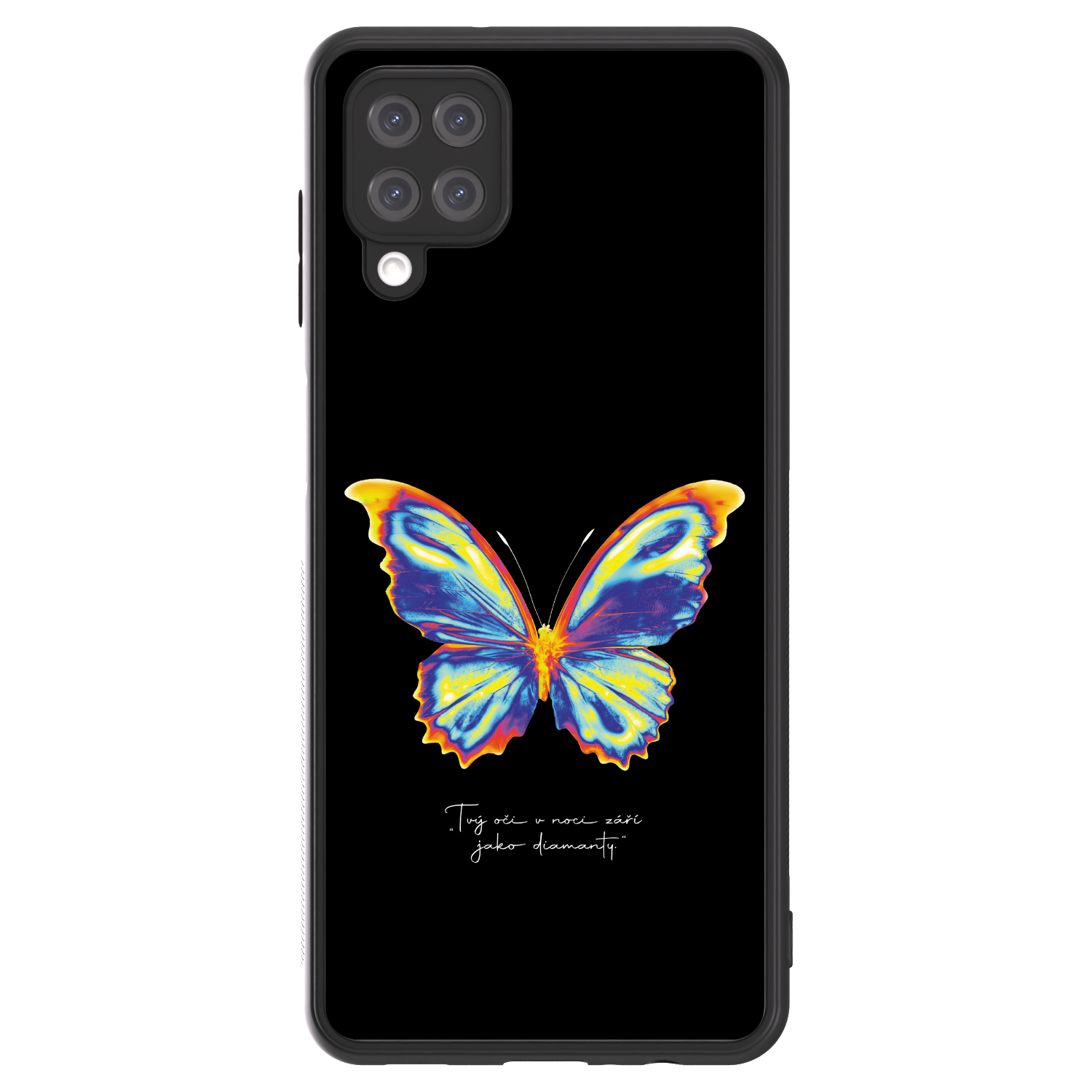 Picasee ULTIMATE CASE za Samsung Galaxy A12 A125F - Diamanty Black