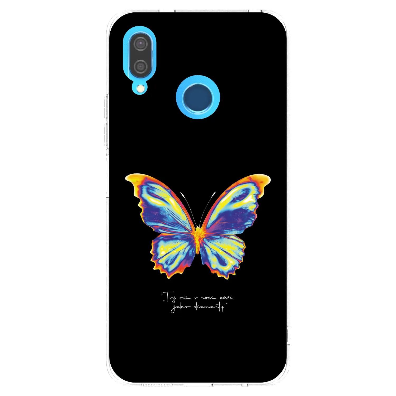 Picasee silikonski prozorni ovitek za Huawei P20 Lite - Diamanty Black