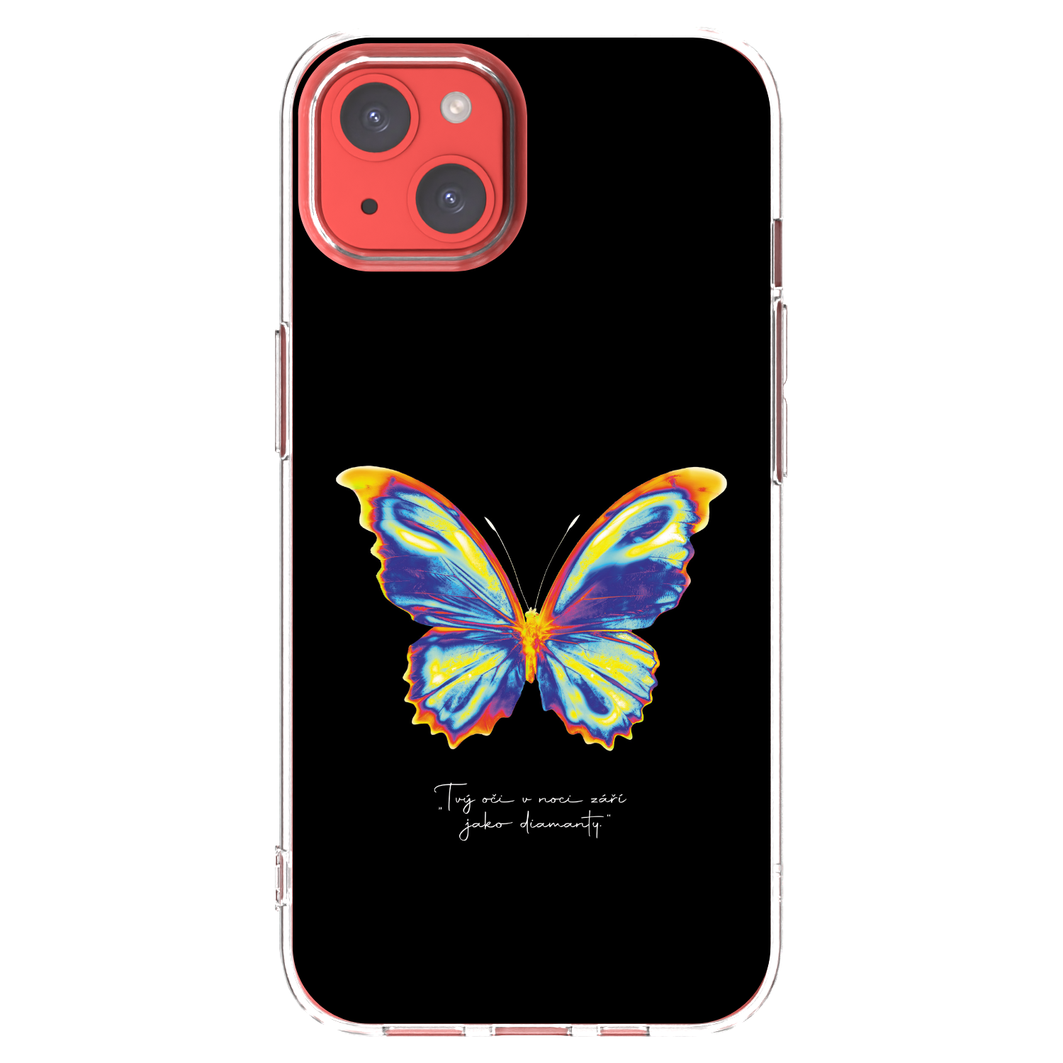 Picasee silikonski prozorni ovitek za Apple iPhone 13 - Diamanty Black