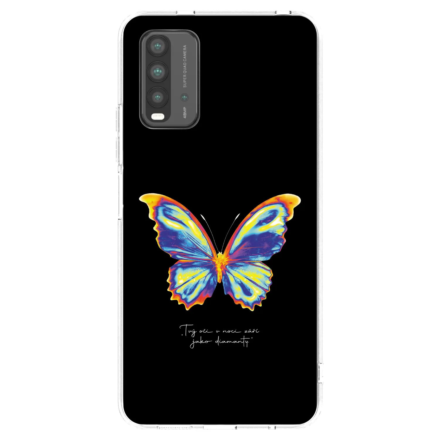 Picasee silikonski prozorni ovitek za Xiaomi Redmi 9T - Diamanty Black