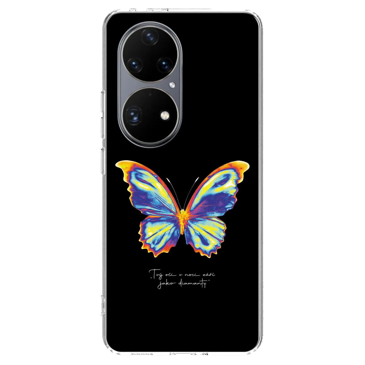 Picasee silikonski prozorni ovitek za Huawei P50 - Diamanty Black