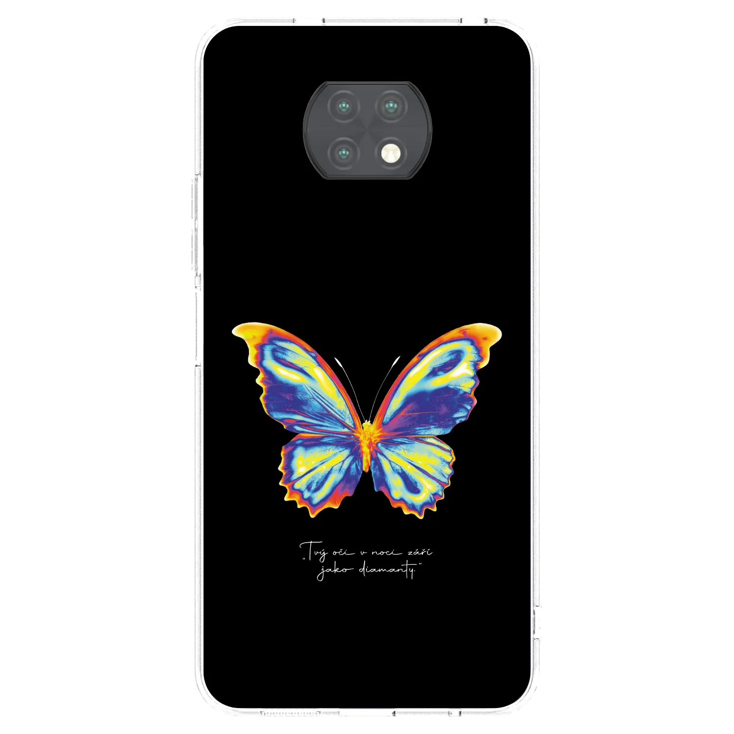 Picasee silikonski prozorni ovitek za Xiaomi Redmi Note 9T - Diamanty Black