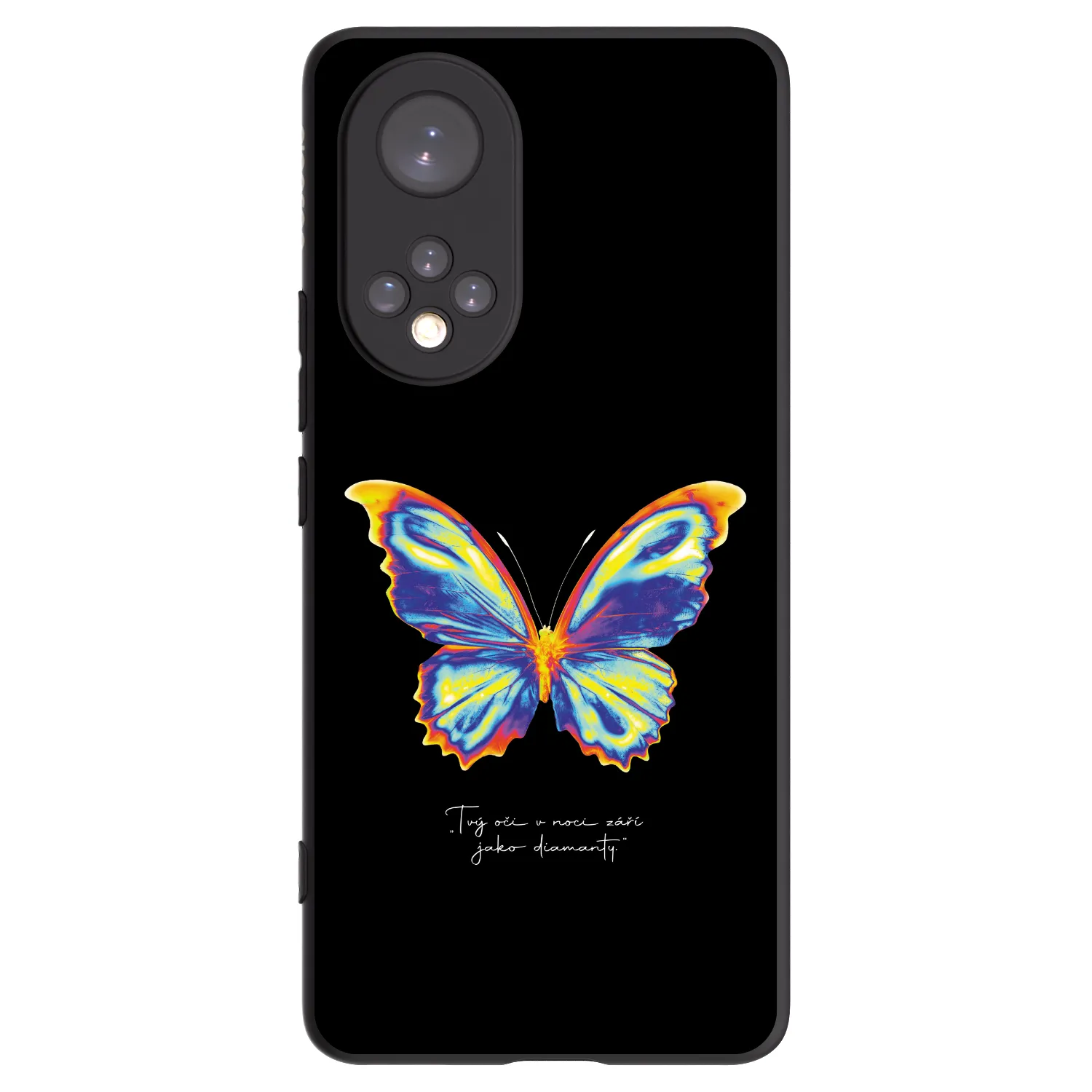 Picasee silikonski črni ovitek za Honor 50 5G - Diamanty Black