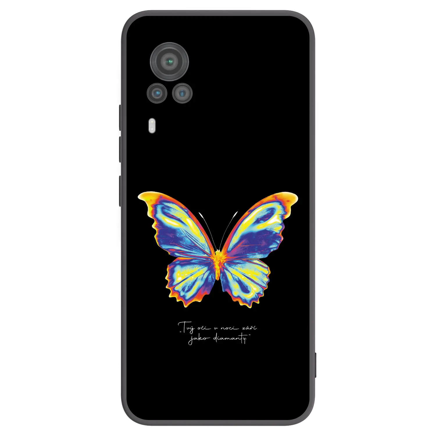 Picasee silikonski črni ovitek za Vivo X60 Pro 5G - Diamanty Black