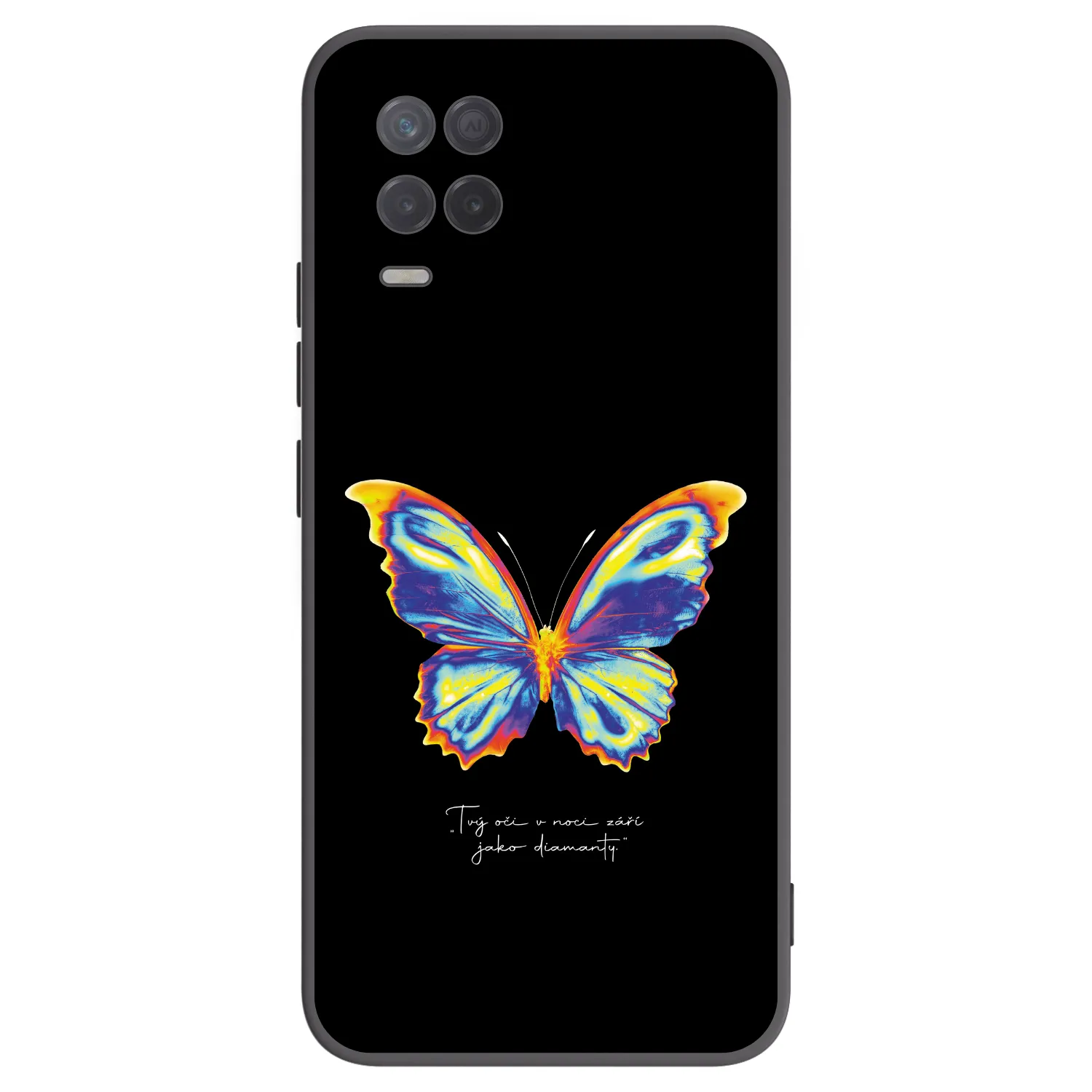 Picasee silikonski črni ovitek za Realme 8 5G - Diamanty Black