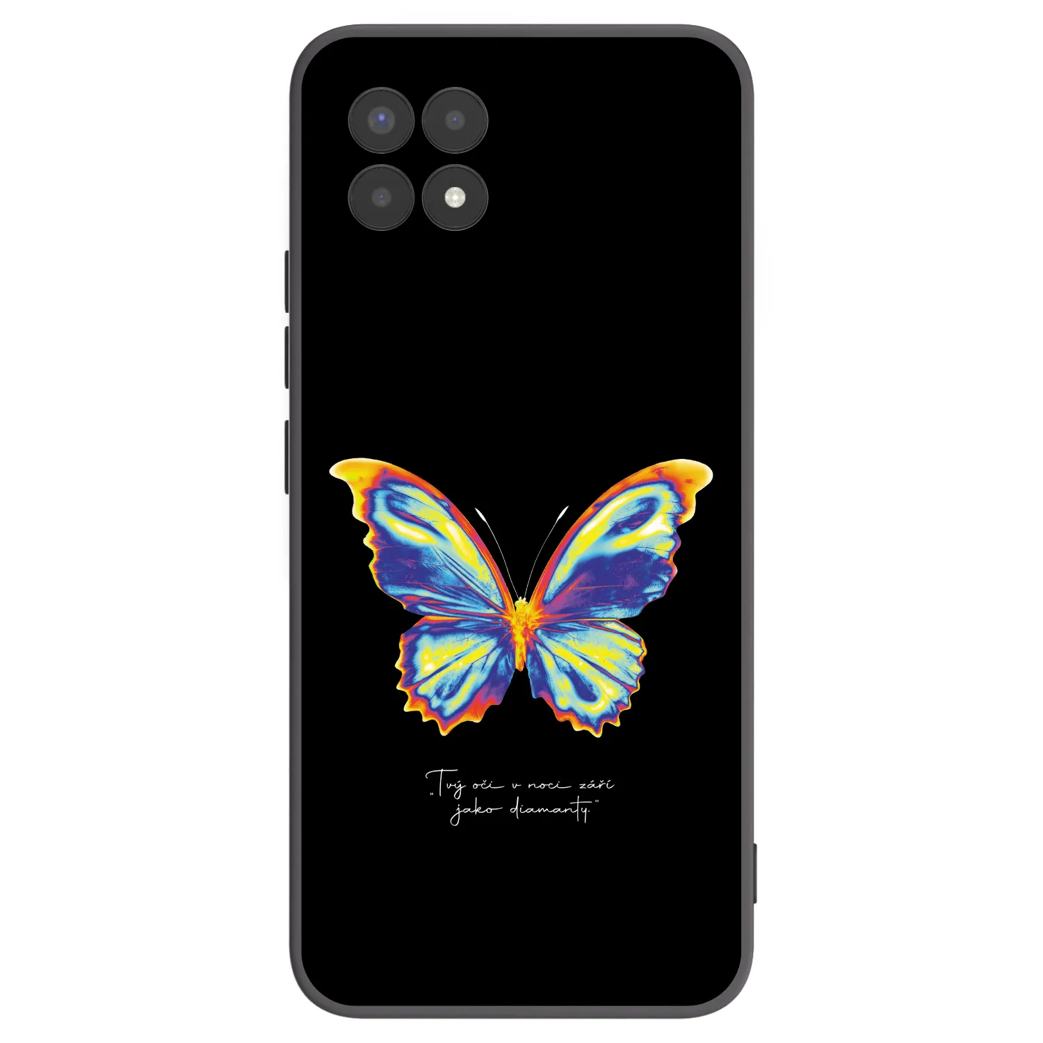 Picasee silikonski črni ovitek za Realme 8i - Diamanty Black