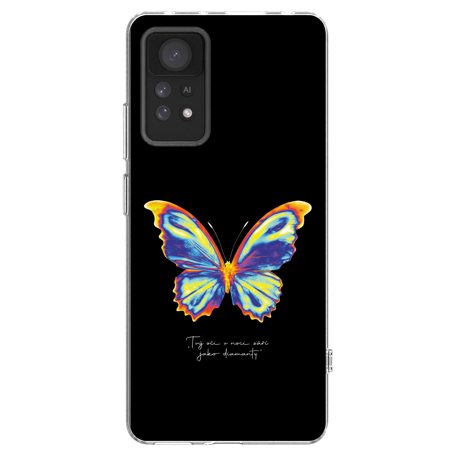 Picasee silikonski prozorni ovitek za Xiaomi Redmi Note 11 Pro - Diamanty Black