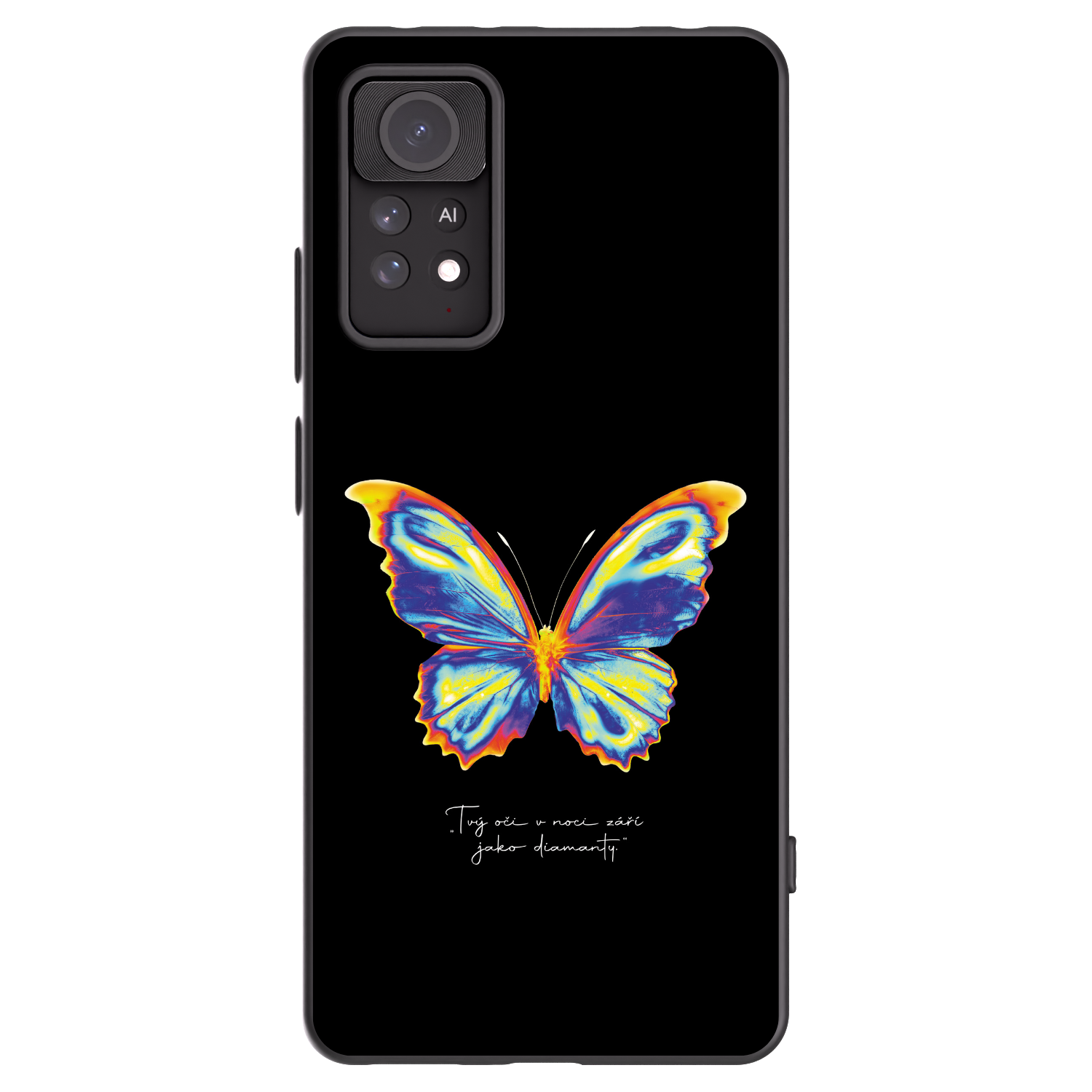 Picasee silikonski črni ovitek za Xiaomi Redmi Note 11 Pro 5G - Diamanty Black