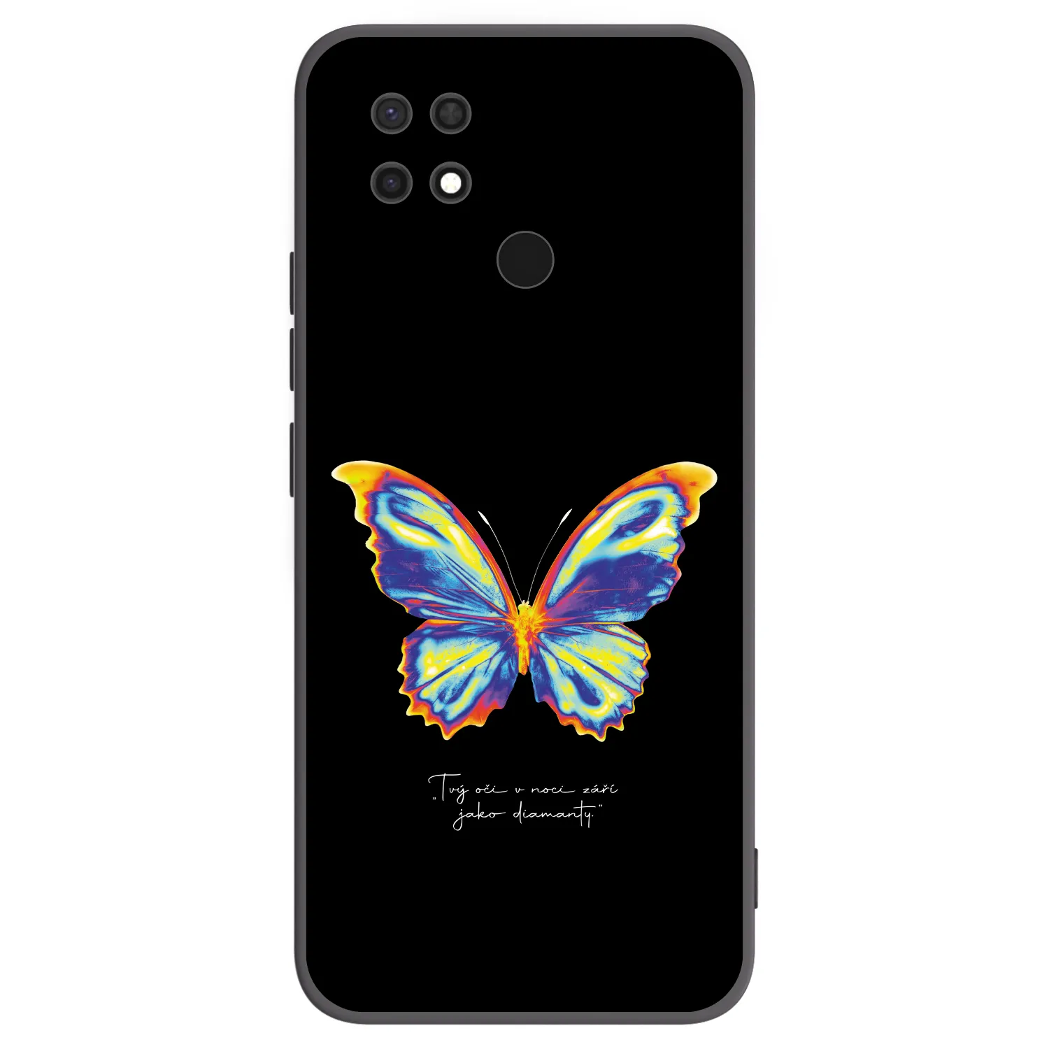 Picasee silikonski črni ovitek za Xiaomi Redmi 10C - Diamanty Black