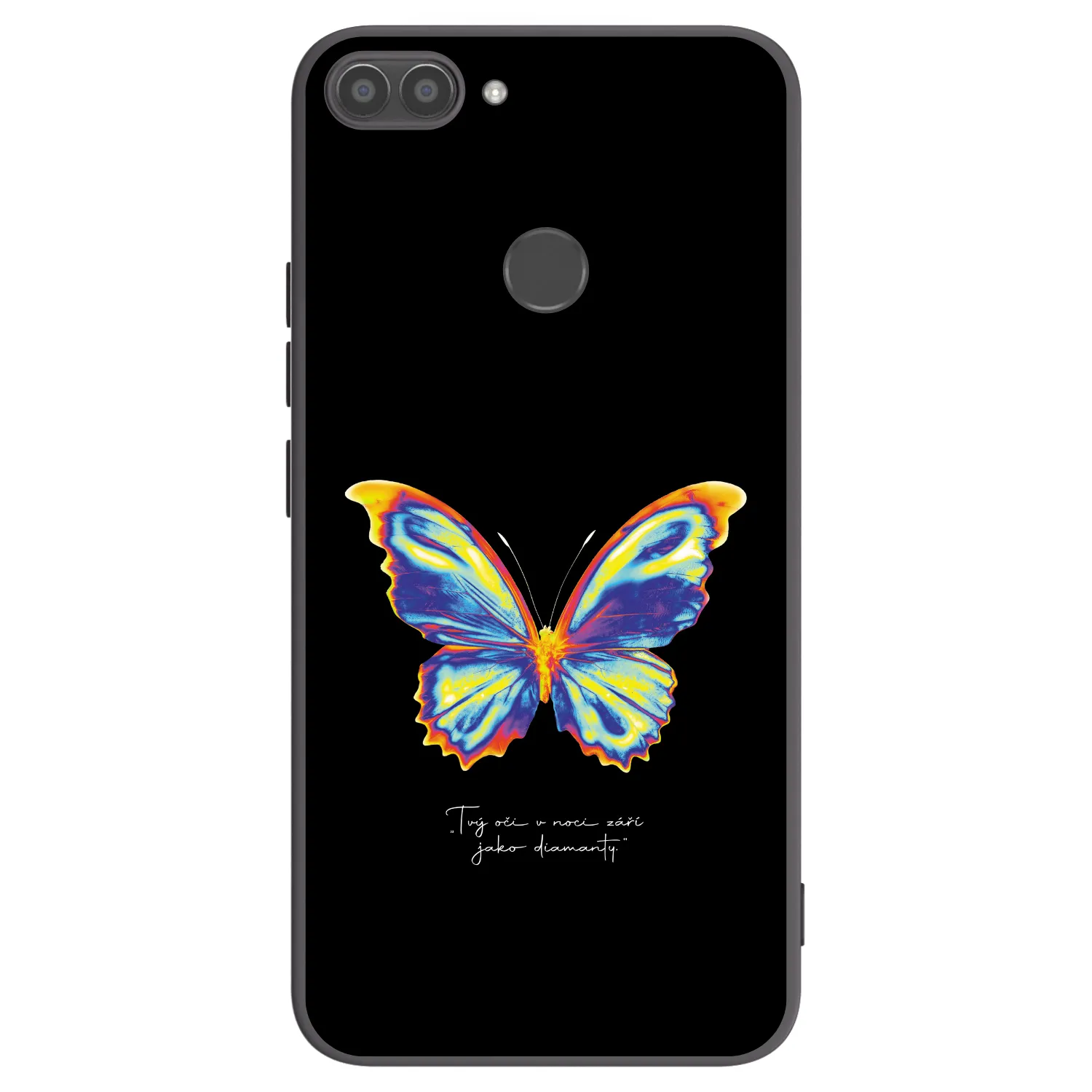 Picasee silikonski črni ovitek za Huawei P Smart - Diamanty Black