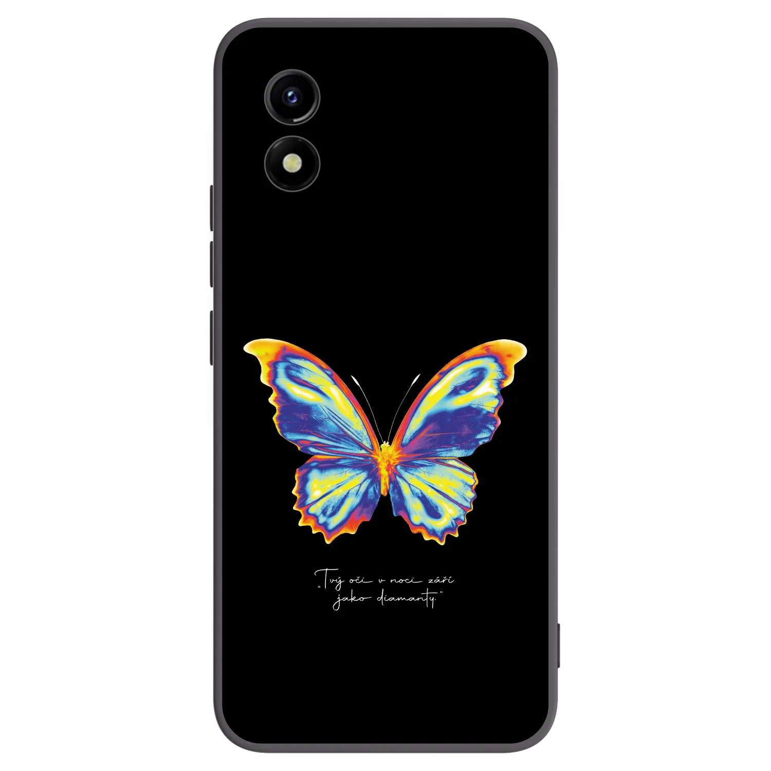 Picasee silikonski črni ovitek za Vivo Y01 - Diamanty Black