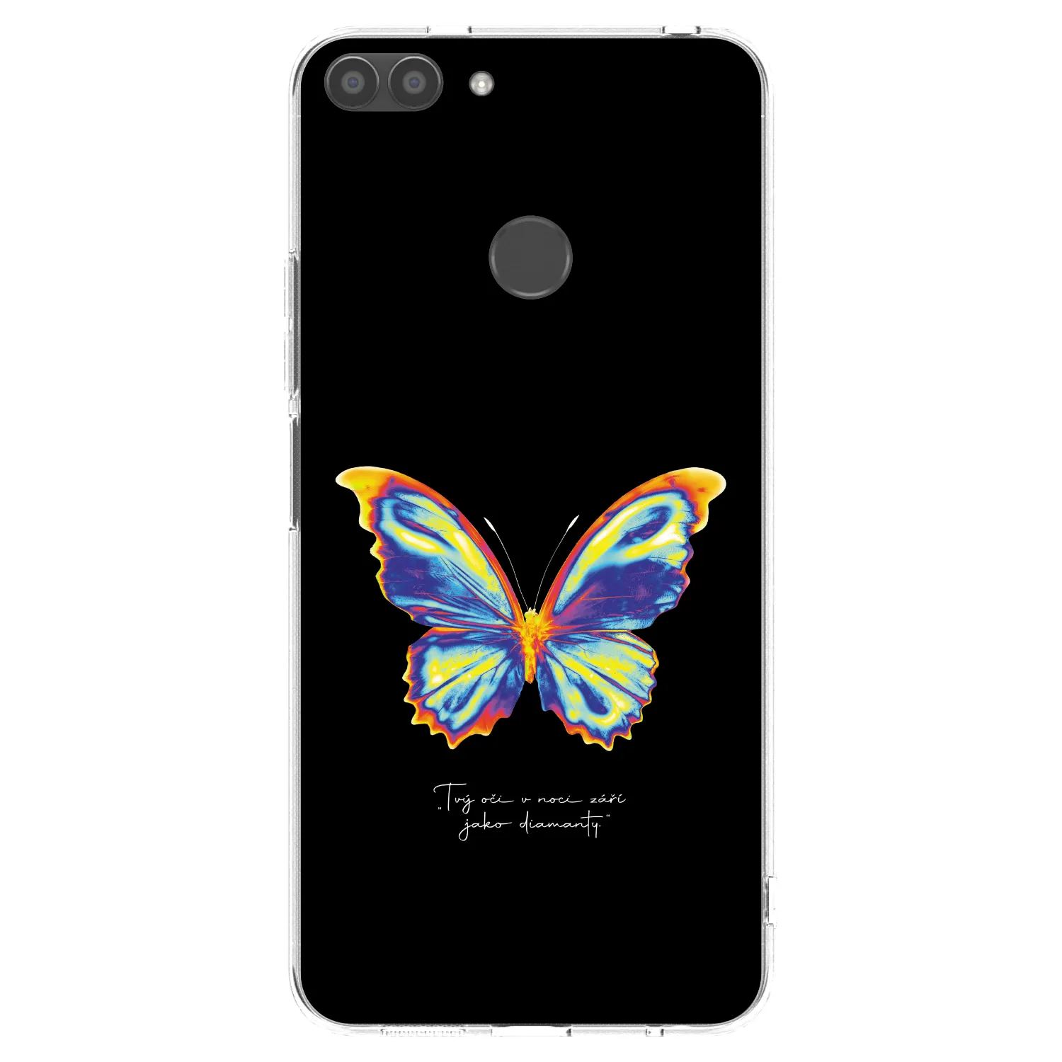 Picasee silikonski prozorni ovitek za Huawei P Smart - Diamanty Black