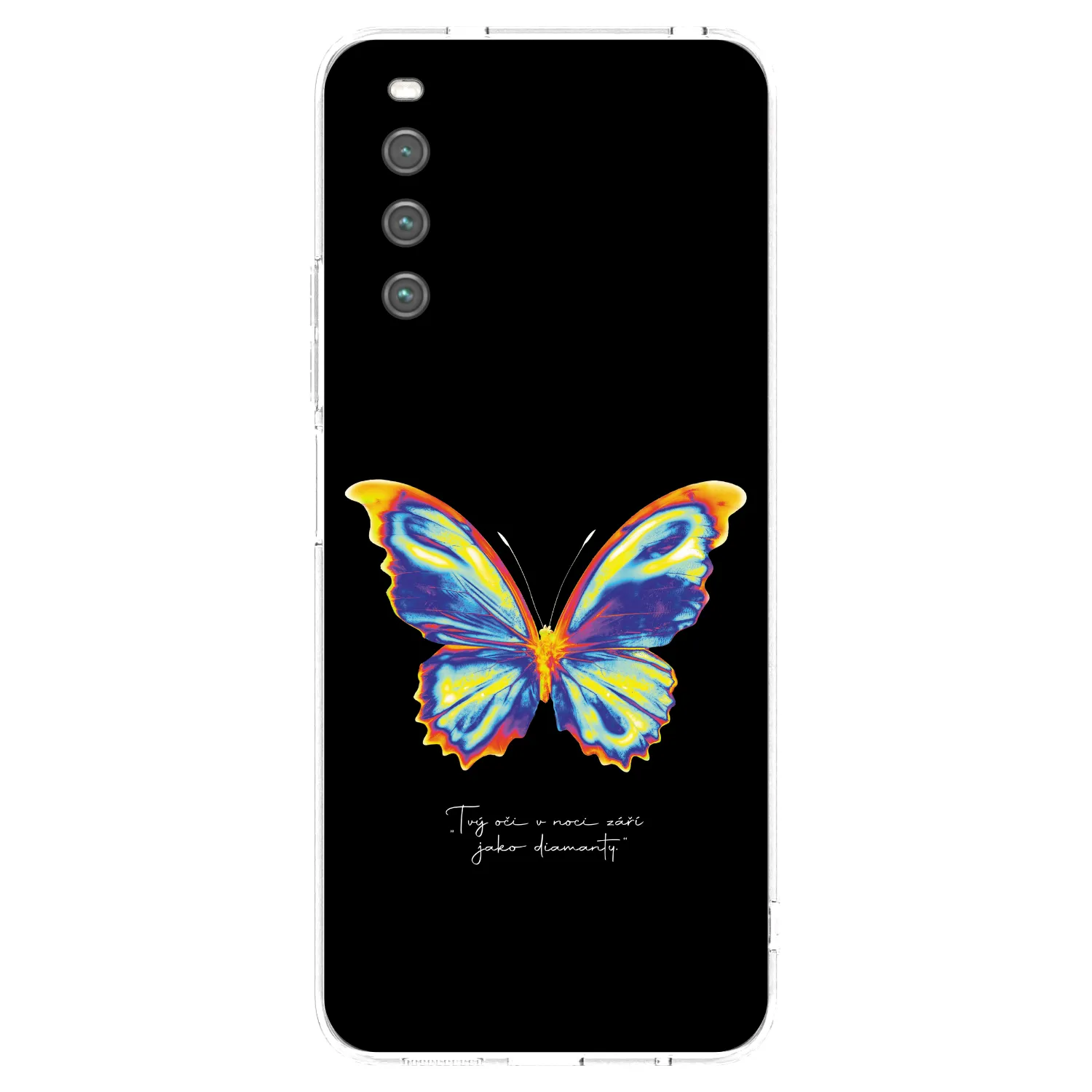 Picasee silikonski prozorni ovitek za Sony Xperia 10 IV 5G - Diamanty Black